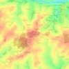 Mapa topográfico Les Fossés Ayrault, altitud, relieve