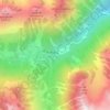 Mapa topográfico Sapin Gogant, altitud, relieve