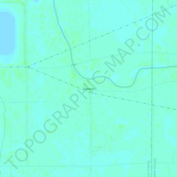 Mapa topográfico Zumbro, altitud, relieve