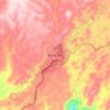 Mapa topográfico Măng Đen, altitud, relieve