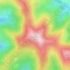 Mapa topográfico Picón Blanco, altitud, relieve