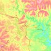 Mapa topográfico Lộc Thắng, altitud, relieve