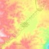 Mapa topográfico Guadalupe Victoria (Lázaro Cárdenas), altitud, relieve