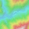 Mapa topográfico Etalin, altitud, relieve
