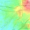 Mapa topográfico Xã Hưng Lộc, altitud, relieve