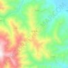 Mapa topográfico Las Pirias, altitud, relieve