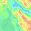 Mapa topográfico Şereflikoçhisar, altitud, relieve