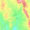 Mapa topográfico Bacoachi, altitud, relieve
