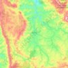 Mapa topográfico Itabirito, altitud, relieve