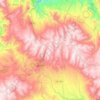 Mapa topográfico Chiara, altitud, relieve
