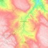 Mapa topográfico Bambamarca, altitud, relieve