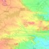Mapa topográfico Angara, altitud, relieve