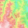 Mapa topográfico Río Huancabamba, altitud, relieve
