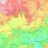 Mapa topográfico Simdega, altitud, relieve