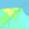 Mapa topográfico Tenby Point, altitud, relieve