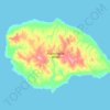 Mapa topográfico King Christian Island, altitud, relieve
