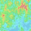 Mapa topográfico Suncheon-si, altitud, relieve
