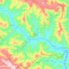Mapa topográfico Mường Hung Commune, altitud, relieve