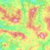 Mapa topográfico Simav, altitud, relieve