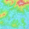 Mapa topográfico Taku, altitud, relieve
