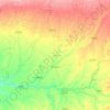 Mapa topográfico Daryapur, altitud, relieve