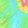 Mapa topográfico Briennon, altitud, relieve