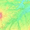 Mapa topográfico Bezirk Wels-Land, altitud, relieve