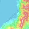 Mapa topográfico İskenderun, altitud, relieve