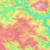 Mapa topográfico Lohaghat, altitud, relieve