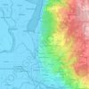 Mapa topográfico Elbląg, altitud, relieve
