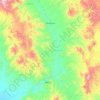 Mapa topográfico Baviácora, altitud, relieve