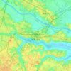 Mapa topográfico Abiko, altitud, relieve