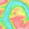 Mapa topográfico Hastière-par-delà, altitud, relieve