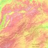 Mapa topográfico Krai de Zabaikalie, altitud, relieve