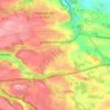 Mapa topográfico La Bâtie-Montgascon, altitud, relieve