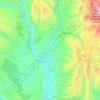 Mapa topográfico Comisión de Fomento de Varvarco - Invernada Vieja, altitud, relieve