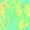 Mapa topográfico Montezuma, altitud, relieve