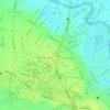 Mapa topográfico Go Vap, altitud, relieve
