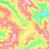 Mapa topográfico Púng Luông Commune, altitud, relieve
