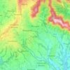 Mapa topográfico Missaglia, altitud, relieve