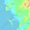 Mapa topográfico Nuevo Chimbote, altitud, relieve