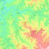 Mapa topográfico São João do Ivaí, altitud, relieve
