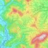 Mapa topográfico Semriach, altitud, relieve
