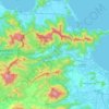 Mapa topográfico Phường Hải Vân, altitud, relieve