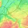 Mapa topográfico Machelen, altitud, relieve