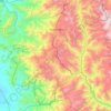 Mapa topográfico Huarmaca, altitud, relieve