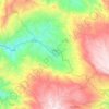 Mapa topográfico Chota, altitud, relieve