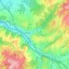 Mapa topográfico 42480, altitud, relieve
