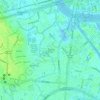 Mapa topográfico Phường Bình Thạnh, altitud, relieve