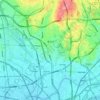 Mapa topográfico Toyonaka, altitud, relieve